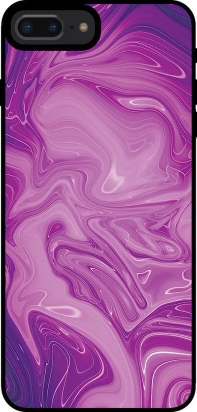 Smartphonica Telefoonhoesje voor iPhone 7/8 Plus met marmer opdruk - TPU backcover case marble design - Paars geschikt voor Apple iPhone 7 Plus;Apple iPhone 8 Plus