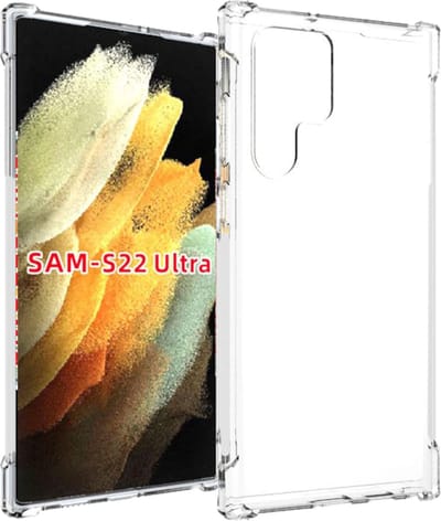 Shock proof Hoesje Geschikt voor: Samsung Galaxy S22 Ultra - Anti -Shock Silicone - Transparant