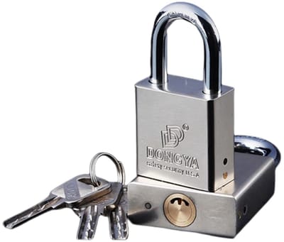 Dailygoods - Zwaar Hangslot - Weerbestendig Buitenslot - Roestvrij Staal - Hoog Veiligheid - Sleutelhangslot voor Buiten - Geschikt voor Garage en Schuur