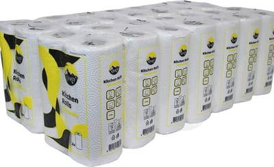 KURTT Keukenrollen 32 Rollen Voordeelverpakking - 2-laags Keukenpapier - 50 Vellen per Rol - Extra Dik - FSC