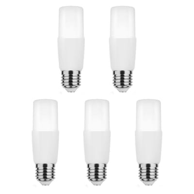 Modee E27 LED Lamp 7.9W - 700lm - 6000K - Daglicht Wit - LED Stick Lamp T37 - Vervangt 70W Halogeen Gloeilamp - 5 stuks