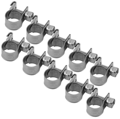 Dailygoody - Slangklemmen - Duurzaam - 10 stuks - 8-10mm - Voor flexibele slangen - Roestvrijstaal