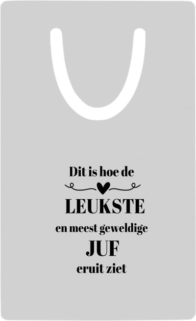 Hacebo® - dit is hoe de leukste en meest geweldige juf eruit ziet metalen boekenlegger - Juf - leraressen - verjaardag - cadeautje voor juf - juf artikelen - kado - geschenk - collega's Bladwijzer boekenleggers - 7.6 cm x 5cm