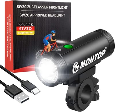 USB Oplaadbare Fietsverlichting Set met Lithium-ion Accu - STVZO-goedgekeurd en Waterdicht