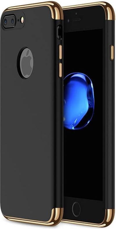Telefoonhoesje - iPhone 7 Plus - zwart - ultradunne TPU beschermhoes