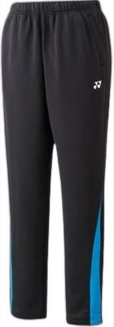 Yonex YW0006EX Warm-Up Pants - Zwart/ Blauw - Maat XL