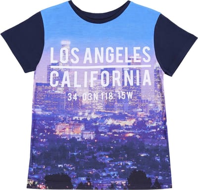 California Los Angeles - T-shirt voor jongens met korte mouwen / 128cm