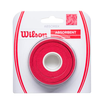 Wilson Absorbx Overgrip Tennisracket Rood - 3 Stuks