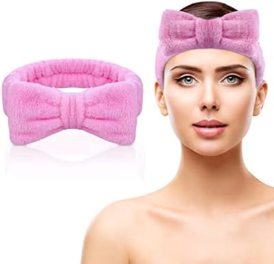 Strikhoofdband voor gezichtsverzorging - Zachte microvezel met elastische pasvorm