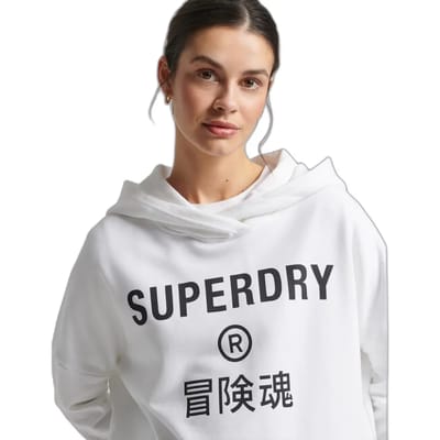 Superdry Dames Trui Superdry Dames Trui Crop Box Fit hoodie