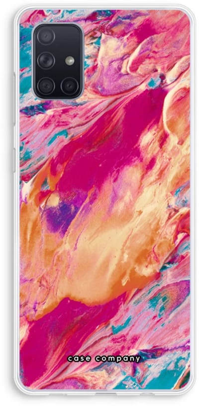 Case Company® - Hoesje geschikt voor Samsung Galaxy A71 hoesje - Pastel Echoes - Soft Cover Telefoonhoesje - Bescherming aan alle Kanten en Schermrand