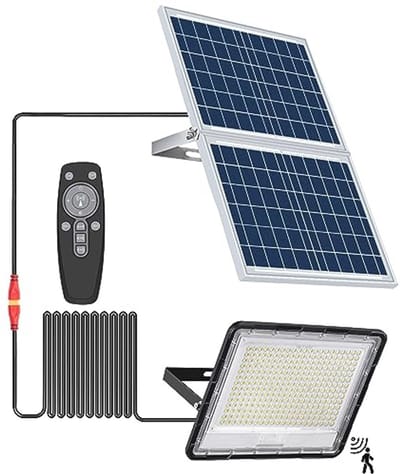 500W Zonne-energie Straatlantaarn met Afstandsbediening - Krachtige Buitenlamp voor Tuin en Binnenplaats