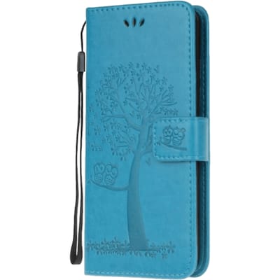 Comfycase Samsung Galaxy S20 Bookcase Hoesje Uiltjes Blauw