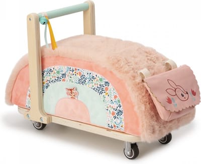 Lilliputiens - Loopwagen Stella Het Hertje - In Het Verwijderbare Tasje Berg Je Al Je Spulletjes Op - Wordt Je Kindje Te Groot Voor De Loopwagen, Kan De Zitting Verwijderd Worden En Dienst Doen Als Zitje - Geschikt Vanaf 1 Jaar