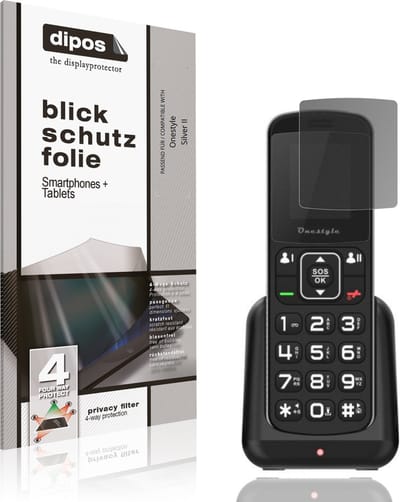 dipos – Matte Privacy Screenprotector geschikt voor Onestyle Silver II | Anti-Spy Beschermfolie