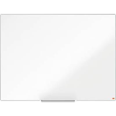 Nobo Impression Pro Magnetisch Whiteboard Staal Met Pennengoot - Inclusief Nobo Whiteboard Marker - 120 x 90cm - Wit