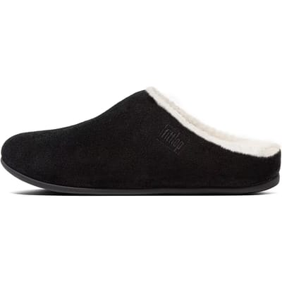 FitFlop Chrissie Shearling pantoffels zwart  - Maat 40