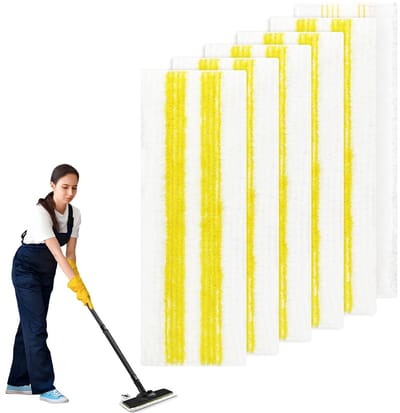 Stoomreiniger mondstuk - microvezel - set van 6 - 34,5 x 12 cm