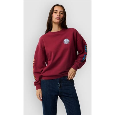 Rip Curl Sg Heritage Oversized Fleece - Plum