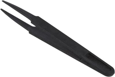 Plastic Pincet - Reparatie Tool - Precisie Werk - Antistatisch Ontwerp - 12 cm - Zwart