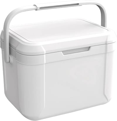 Campingkoeler - Picknickkoeler Ijskist - Drankjes Koel Houden - Harde Constructie - 5L - Wit