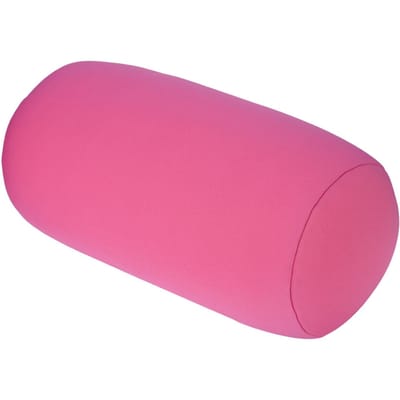 Mini Coussin Rouleau Microbilles Zone Dorsale Oreiller Jeté Voyage Maison Sommeil Support Cou Confortable Usage Domestique Coussin de Siège rose