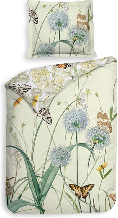 Heckett & Lane Lubin Dekbedovertrek - Eenpersoons - 140x200/220 cm - Off-White
