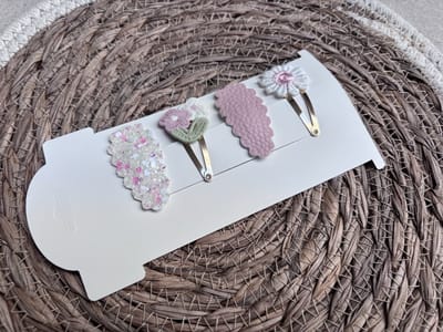 Klikklak haarspeldjes Isolde 4cm - kinderknipjes - Meisje haarspeld - Babyhaarclipjes -Haarspeldjes Meisjes - Kinderhaaraccessoires -leuke kinderknipjes- Haarspeldjes kinderen - Haaraccessoires meisjes