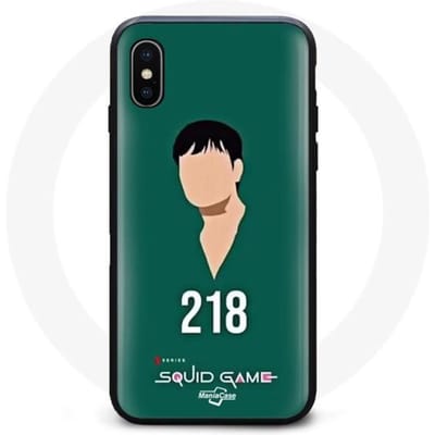 Coque - Squid Game - Iphone XS Max - Souple - Vert - Design inspiré de la série