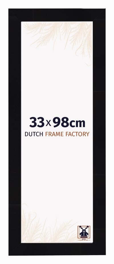 Fotolijst 33x98 cm - MDF - Zwart Hoogglans - Praag