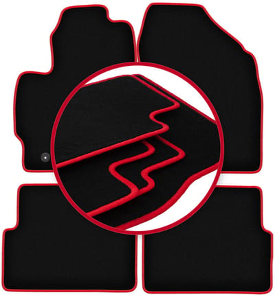 CARLUX-RED automatten voor: Toyota Auris I hatchback (2007-2012)