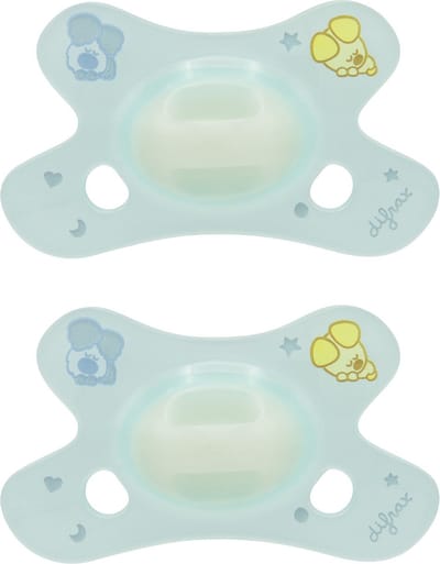 Difrax Fopspeen Natural - 0 tot 6 Maanden - Woezel en Pip Speen - 2 Stuks