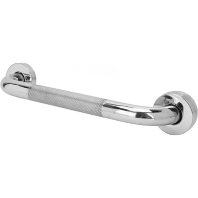 Barre d'appui de douche texturée en acier inoxydable antidérapant, poignée texturée, barre d'appui de salle de bain, main courante de sécurité white