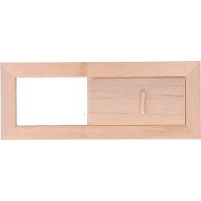 Grille daération de sauna en bois réglable Panneau de ventilation Accessoire pour salle de vapeur