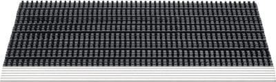 HAMAT Fantastic Alu Buitenmat 43x75 cm - Zwart - Polypropyleen - Aluminium Rand - 22 mm
