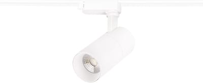 LED Railverlichting - Track Spot - Prixa Pina - 1 Fase - 20W - Aanpasbare Kleur - Mat Wit - Rond - Aluminium