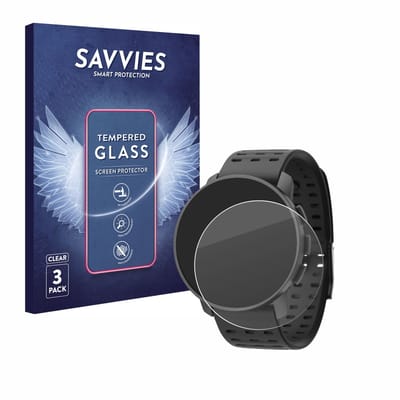 Savvies - Glas Screenprotector voor Suunto 9 Peak Pro - Gehard Beschermglas 9H 3 Stuks