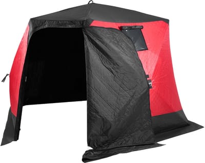 Ourdoor Portable Ice Shelter 6-8 persoons Pop-Up ijsvissen Shanty Tent, 50 Sq Ft, geïsoleerd, 130 “x130”