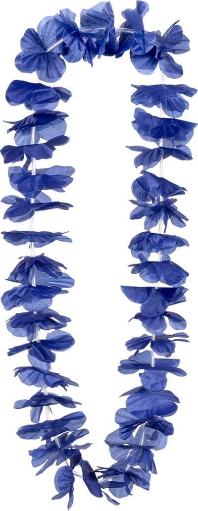 Boland - Hawaïkrans Ohana blauw Blauw - Volwassenen - Unisex - - Hawaii - Themafeest - Strandfeest - Carnaval