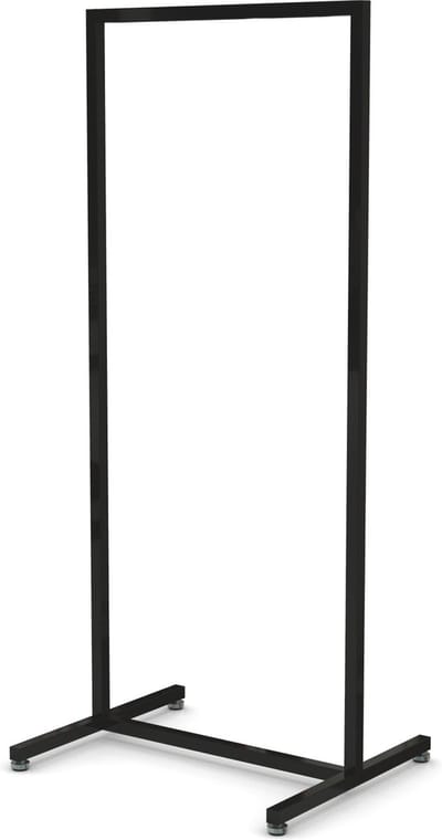 Hoog model zwart Italiaans design kledingrek 60 cm