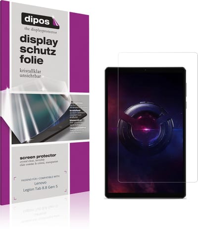 dipos – 2x Beschermfolie geschikt voor Lenovo Legion Tab 8.8 Gen 5 | Krasbestendige & heldere Screenprotector Ultra-Thin