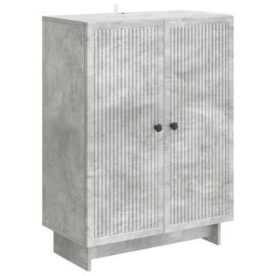 vidaXL - Dressoir - Betongrijs - 66 - x - 34,5 - x - 90 - cm - Bewerkt - hout