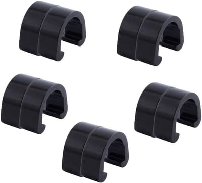 10 Stuks C-Clip Klemmen voor Remkabels - Aluminium Behuizing, Slanggeleiding voor MTB en Racefietsen