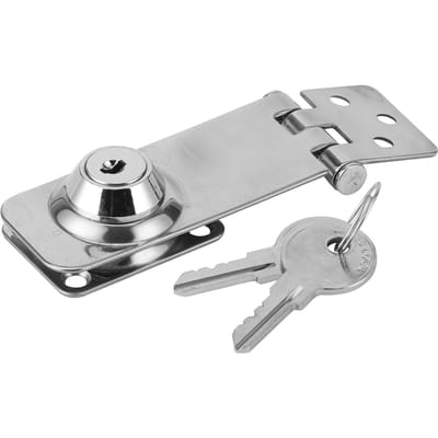 Afsluitbare Haspels Roestvrij Staal Vergrendelbare Haspel Sluiting voor Boot Jacht Vissen Marine Accessoire white