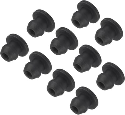 Siliconen Snap Closure Rubber Seal voor Keuken, Waterdichte Dichting, Voor Rond Plateaus, Diameter 5.5 mm, Zwart, Verpakking van 10 Stuks, Keukenaccessoires, Dichtingen, Rubber Seals