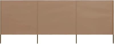 3-Delig Opvouwbaar Windscherm 400x160 cm voor Strand, Tuin en Balkon