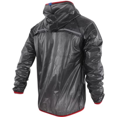 Veste de pluie imperméable Manteau de pluie avec ceinture réfléchissante pour le travail en extérieur le cyclisme les sports XL gray