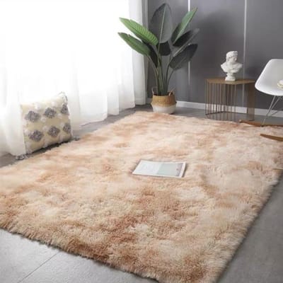 Zijdezachte pluizige tapijten Moderne woondecoratie Lange pluche shaggy tapijten Speelmatten voor kinderen Sofa Woonkamer Slaapkamer Nachtkastje Mat Balkon Tapijten 40x60cm(15.7x23.6In)