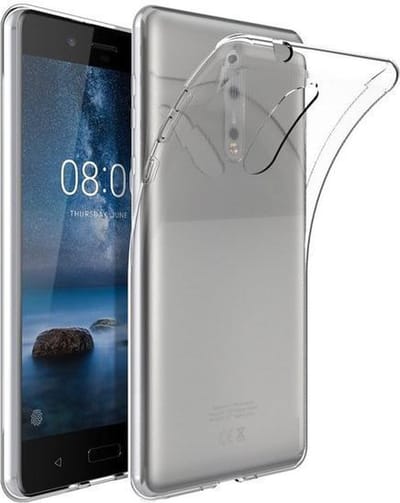Transparant tpu siliconen backcover hoesje Geschikt voor Nokia 8