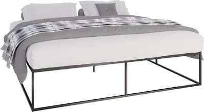 CLP Scala Metalen bed - Bedframe - zwart 200x200x46 cm